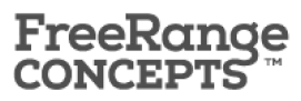Free Range Concepts's logo displayed among hospitality brands using Scanova's QR Code Generator.