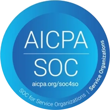 SOC2 badge showing Scanova’s top data security for QR codes in non-profit organizations.