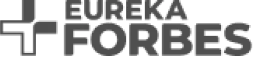 Eureka Forbes's logo showcased as an example of leading brands using Scanova's QR Codes.