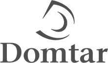 Domtar's logo among brands using Scanova's QR codes for efficient product tracking.