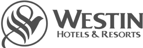 Westin's logo, a hospitality brand improving guest services using our QR solutions.
